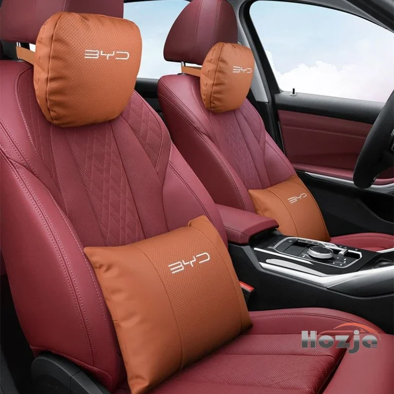 

Top Quality Embroidery Logo Car Neck Pillow Waist Cushion for BYD Seal U Atto 4 King Shark TAN DOLPHIN PLUS UP PRO HAN EV DM-i