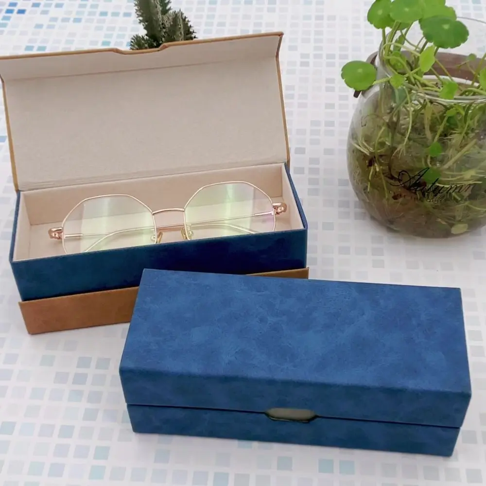 بو الجلود طبقة مزدوجة بو نظارات مربع النظارات حالة النظارات حالة النظارات حالة النظارات زوجين من حالة النظارات سعة كبيرة