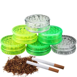 Trituradora de tabaco de 3 capas, cortador de humo, trituradora de cigarrillos, hoja de manivela, especias, hierbas, máquina Muller, trituradora de tabaco, accesorios para fumar