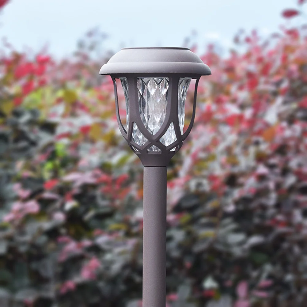 

2Pcs Solar Outdoor Pathway Lights Waterproof Lawn Lamps LED Garden Ground Plug Lights for Yard Patio Decoration