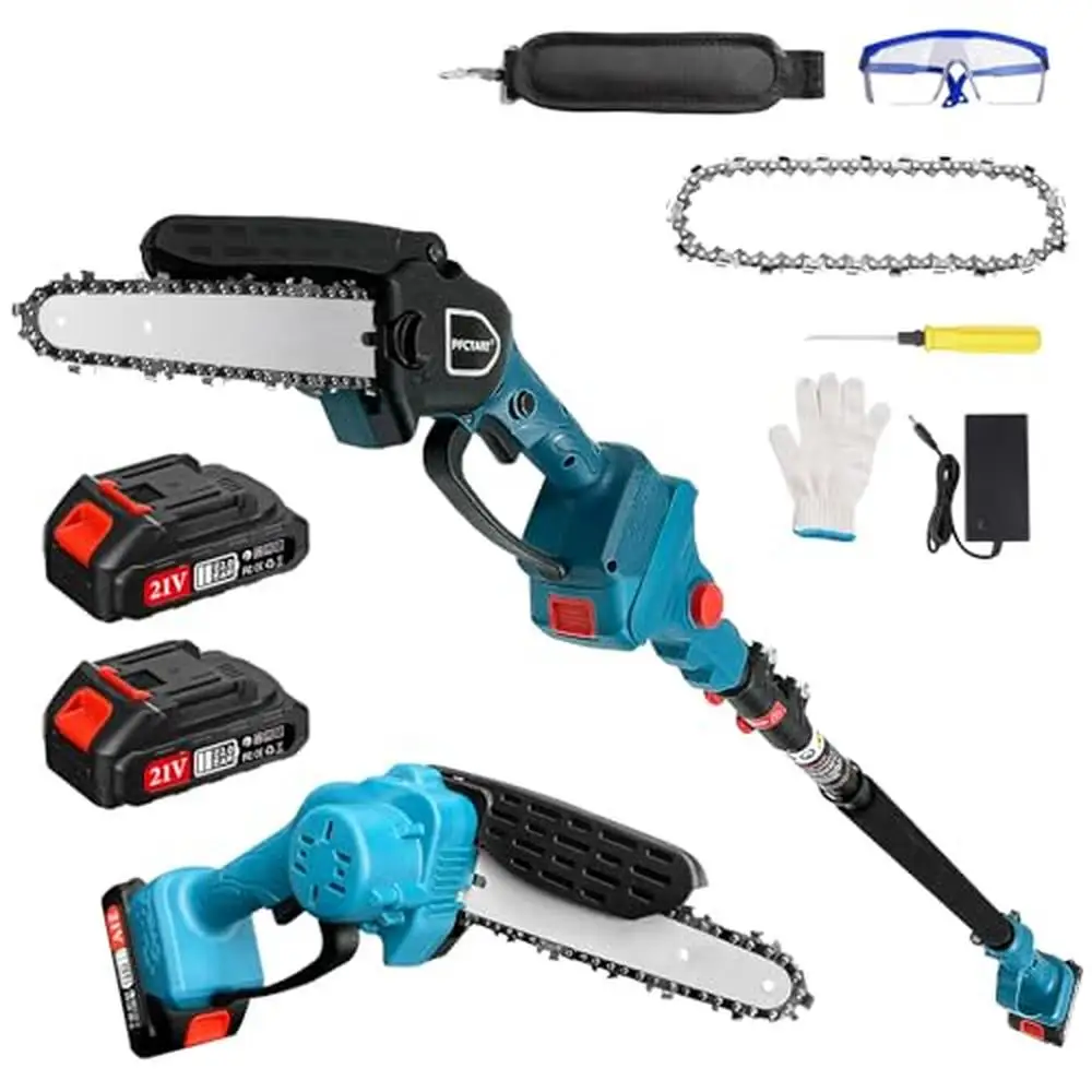 Electric Pole Saw & Mini Chainsaw Combo 2-IN-1 Brushless Motor 6