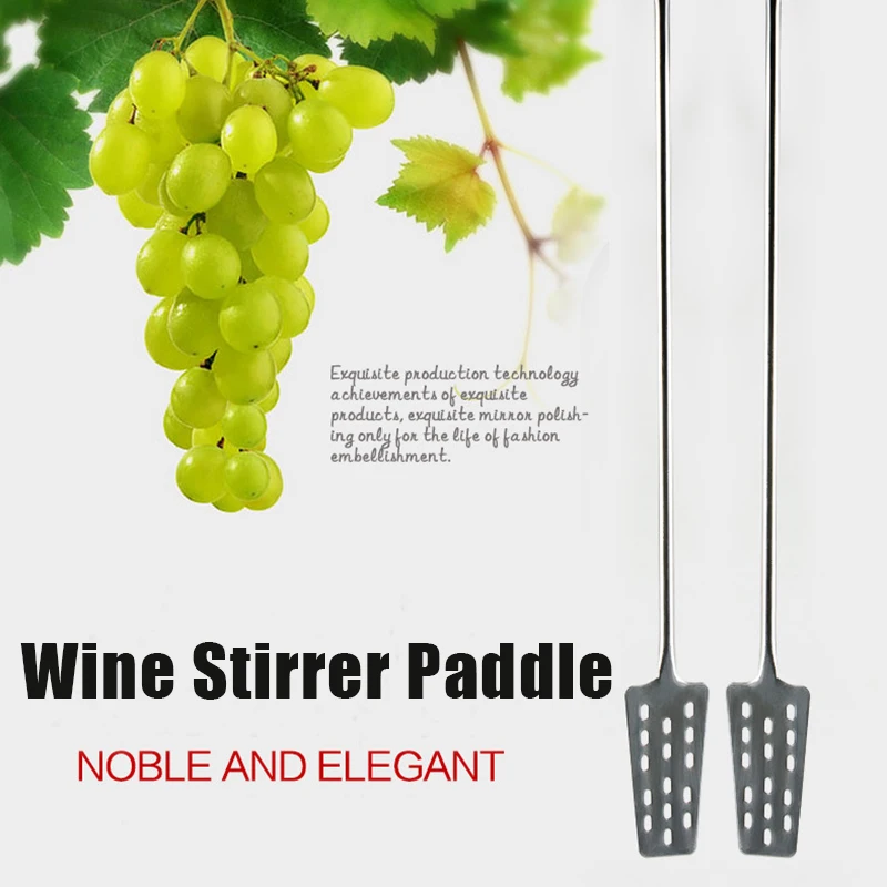 Hot Stainless Steel Wine Stirrer Paddle Homebrew Wine Mash Tun Mixing Stirrer Paddle Home Kitchen Bar Beer Brewing Tools Gadgets