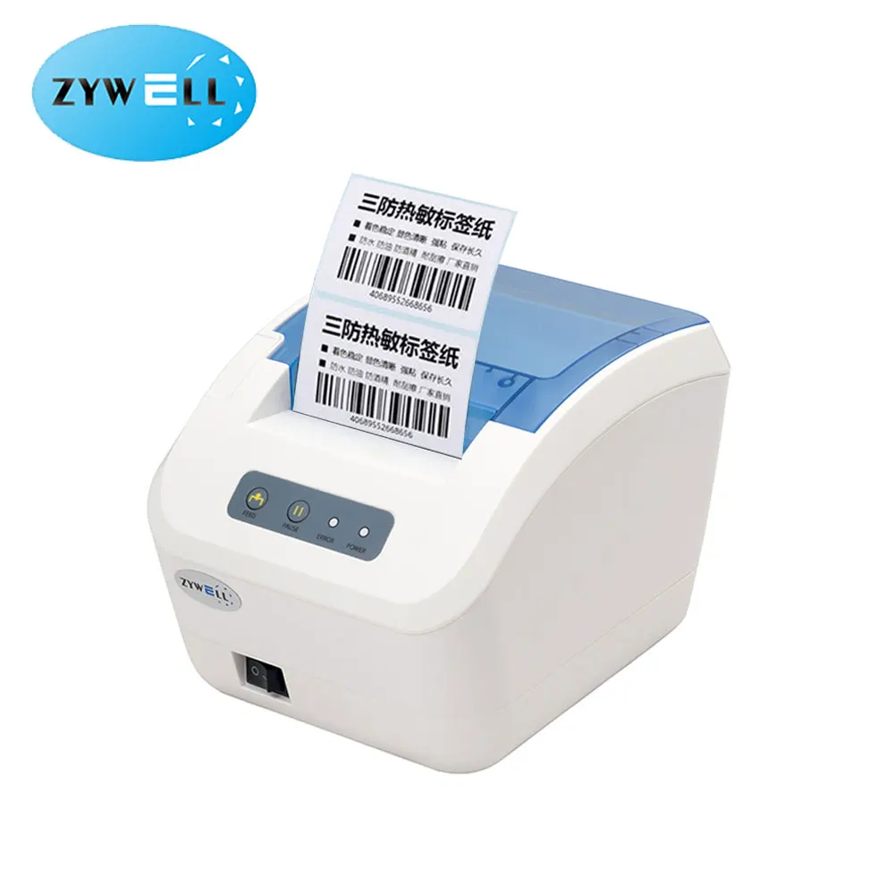 

ZYWELL ZY609 USB 80 мм Термопринтер для этикеток POS цена штрих-кодов наклейка термопринтер