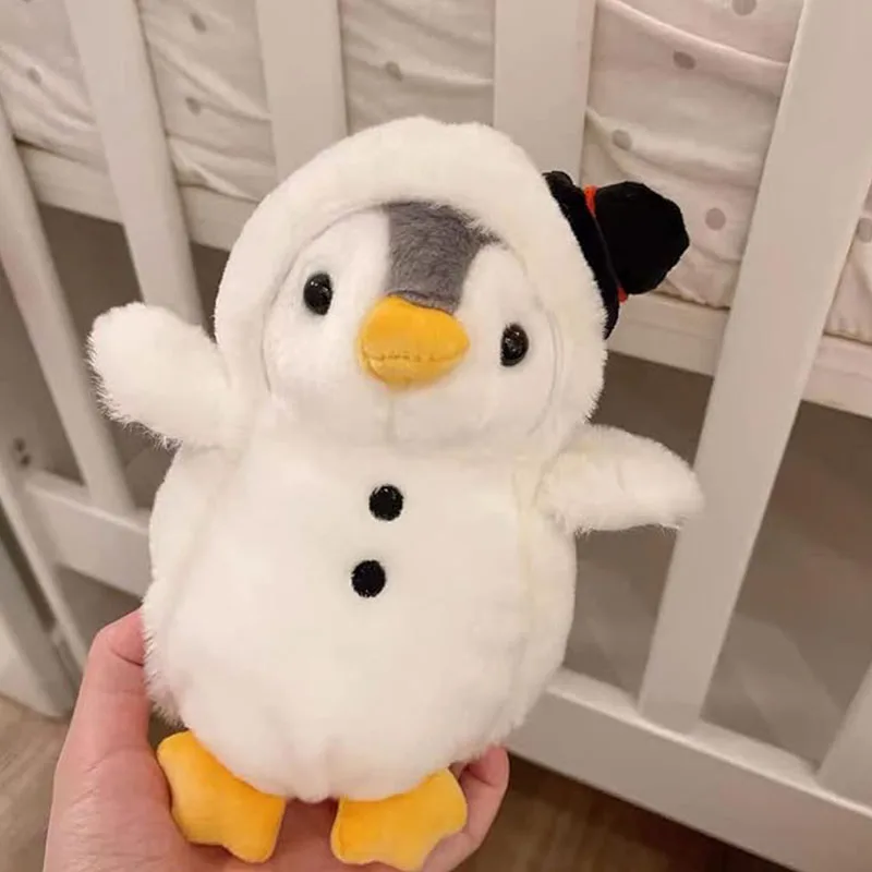 Almohada de peluche de pingüino, juguete de peluche de pingüino