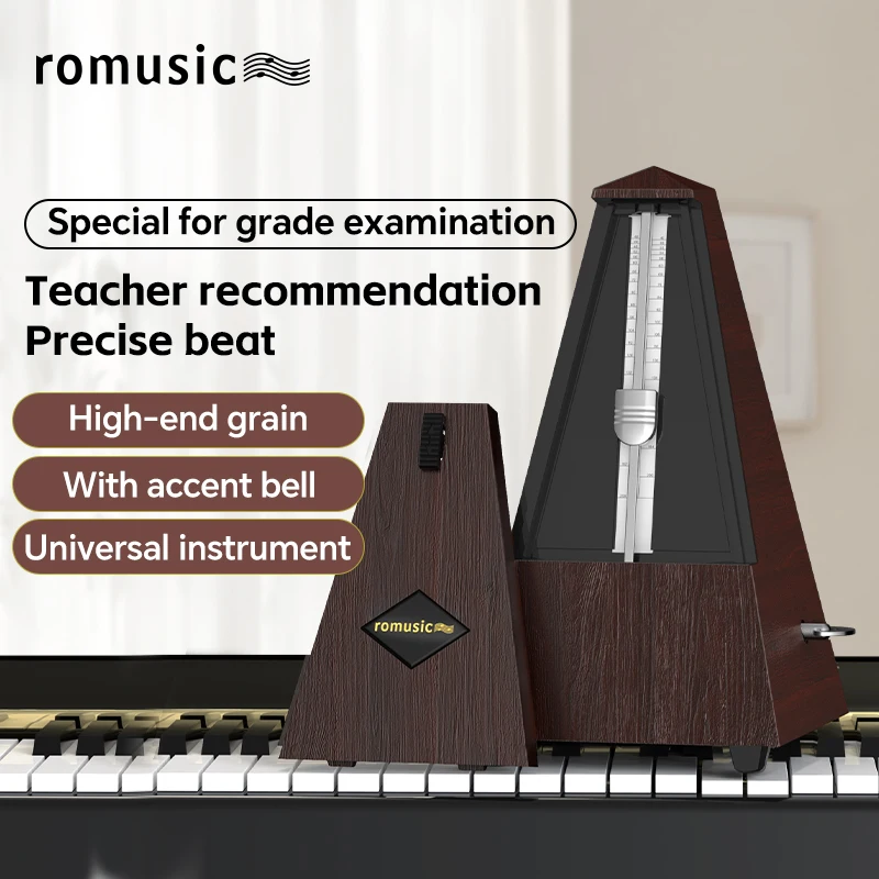 Romusic Mechanical Metronome, Universal Metronome for Piano, Guitar, Violin,Drums and Other Instruments