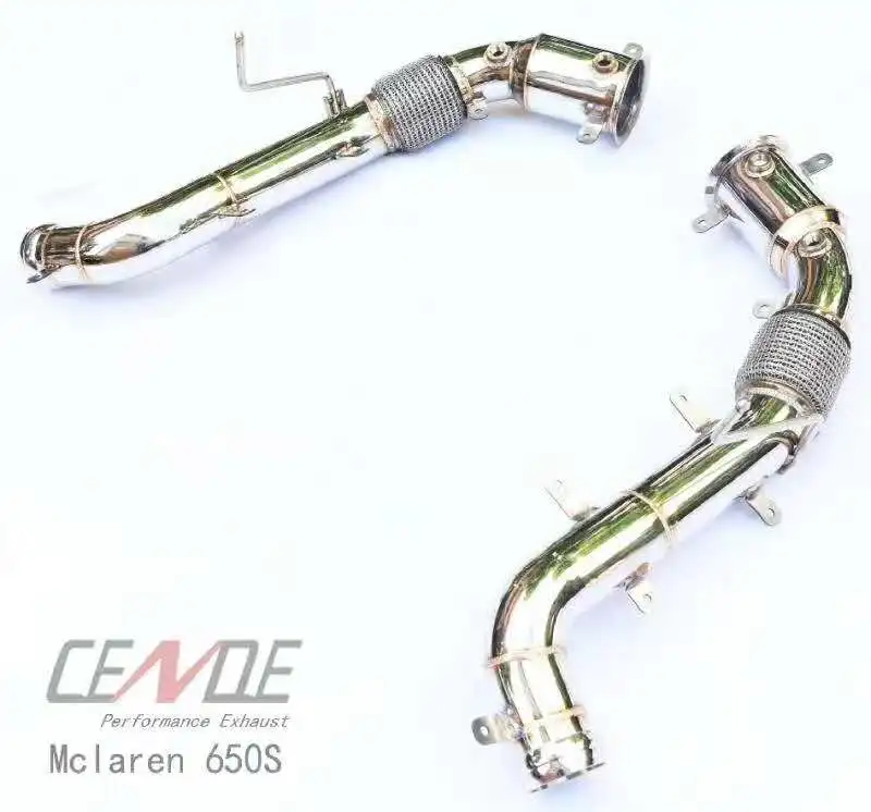 Performance Titanium Exhaust valvetronic muffler downpipe System exhaust For MCLAREN 650