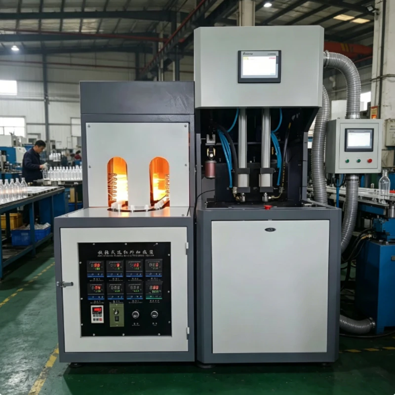 Single Cavity Automatic PET/PC Plastic Bottle Blowing Machine with PLC Control SMC Components Economical for Startup Factories