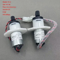 1PC FH-3 UV ink pump 24V 3W 200-300ml/min peristaltic pump for Inkjet printer white ink circulation pump