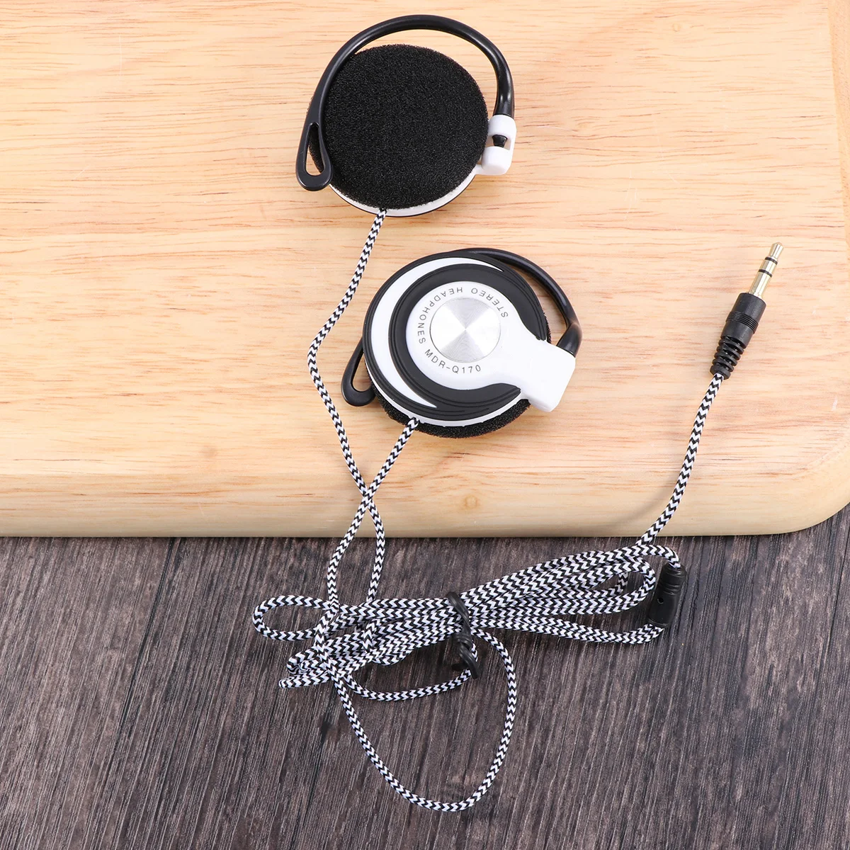 Headset Clip on Earhook Style Noise Isolating Audio Wired for Mp3 Player Computer Laptop Smartphone Comfortable All Day Wear