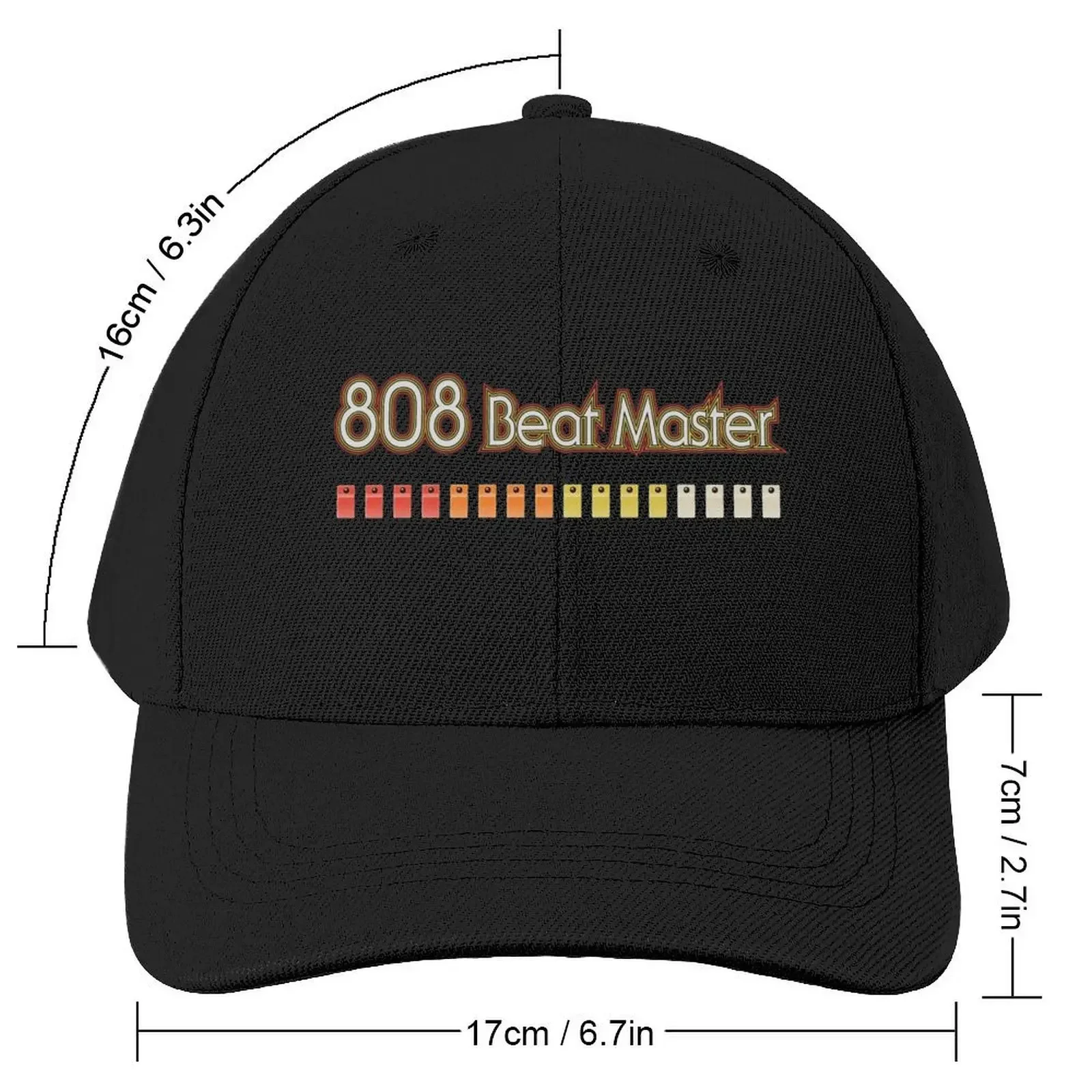 808 Beat Master Drum Machine simple Rythm Buttons Baseball Cap Kids Hat Designer Hat Golf Men Women's