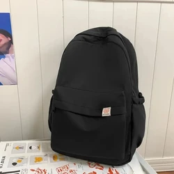 Women's Backpack Large Capacity Backpack Simple Cute Backpack Solid Color Student Bag Candy Color Cute Backpack