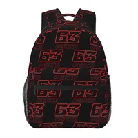 Pecco Bagnaia 63 2022 Backpacks Boys Girls Bookbag Children School Bags Cartoon Travel Rucksack Shoulder Bag Large Capacity