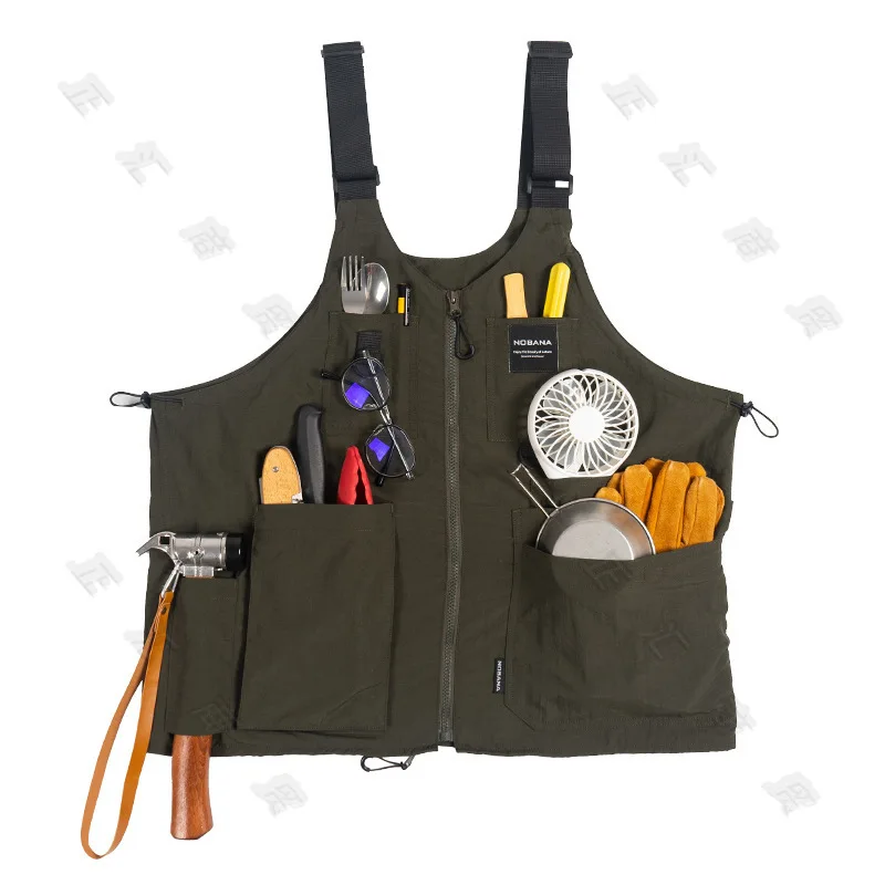 Outdoor Camping Vest Camping Equipment Quick-drying Three-dimensional Pocket Multi-function Fishing Vest