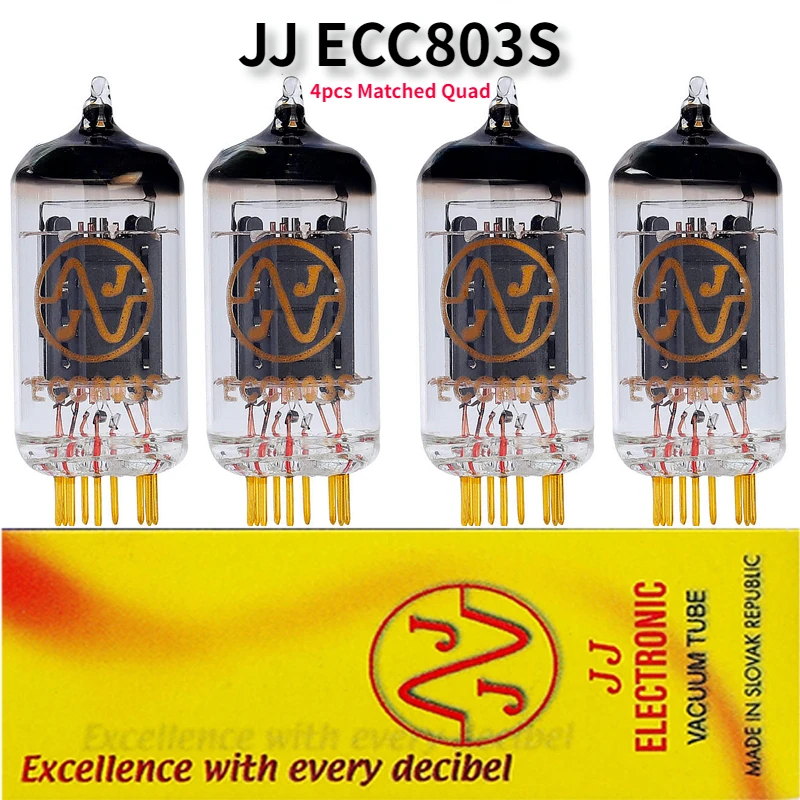 

JJ ECC803S Vacuum Tube Golden Foot Replace 6N4/5751 ECC83 E83CC 12AX7 Signal Tube Factory Test And Match