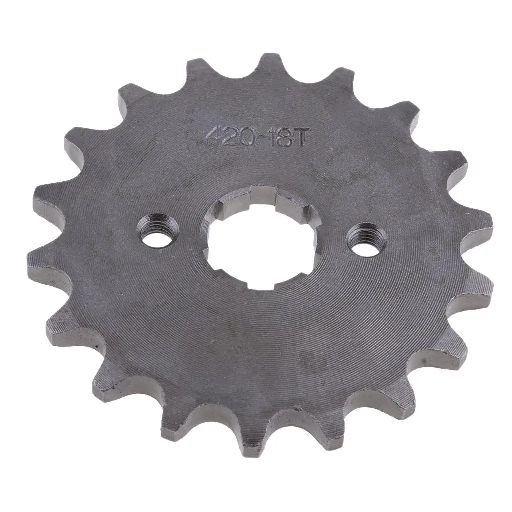 2-4pack 18T 18 20mm 420 Chain Front Sprocket Cog for 125cc 140cc Pit Dirt