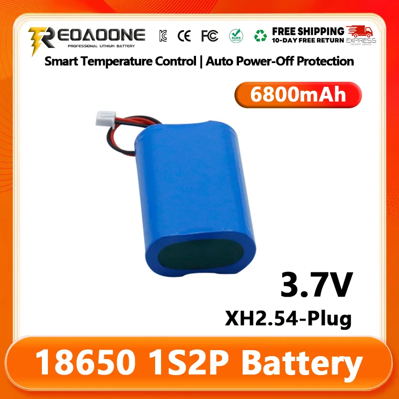 

1S2P 18650 3.7V Rechargeable Li-ion 4500mAh Battery Pack with 2P Plug Built-in BMS for RC Helicopter Power Tool Backup Battery