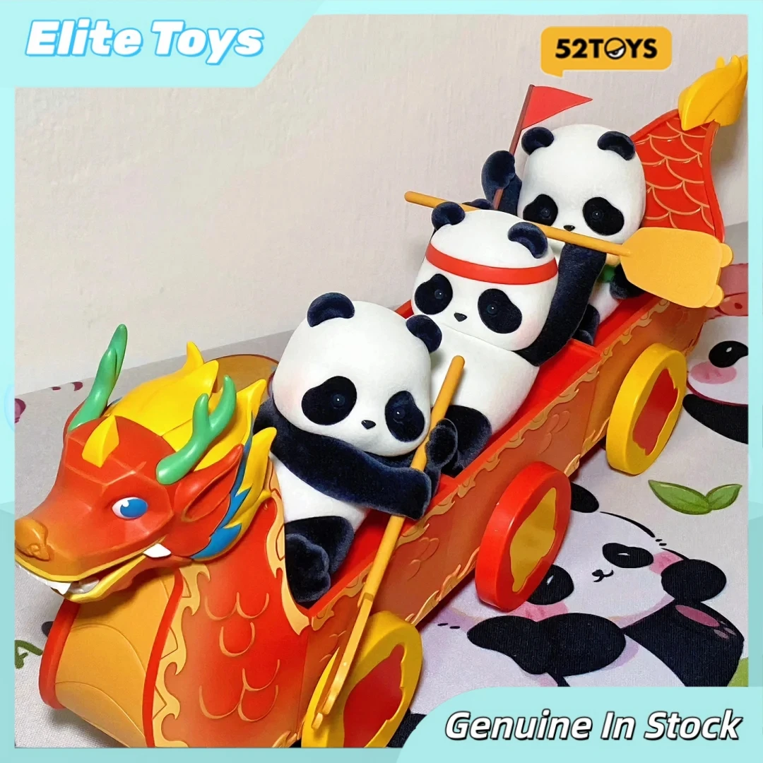 

52TOYS Panda Roll Collectible Figurine Blind Box Chinese Style Boating Panda Race Dragon Boat Decor Trendy Toy Christmas Gifts