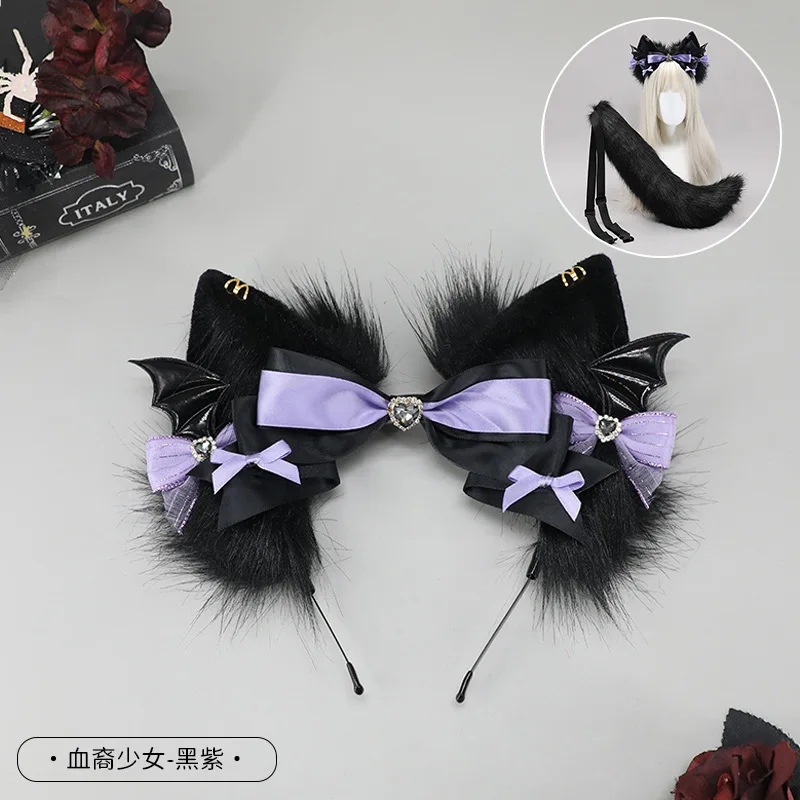 

Cute things Girl headband Headwear for women Lolita cosplay gothic Hair accessory cat ear hair ties hair accessories novelty
