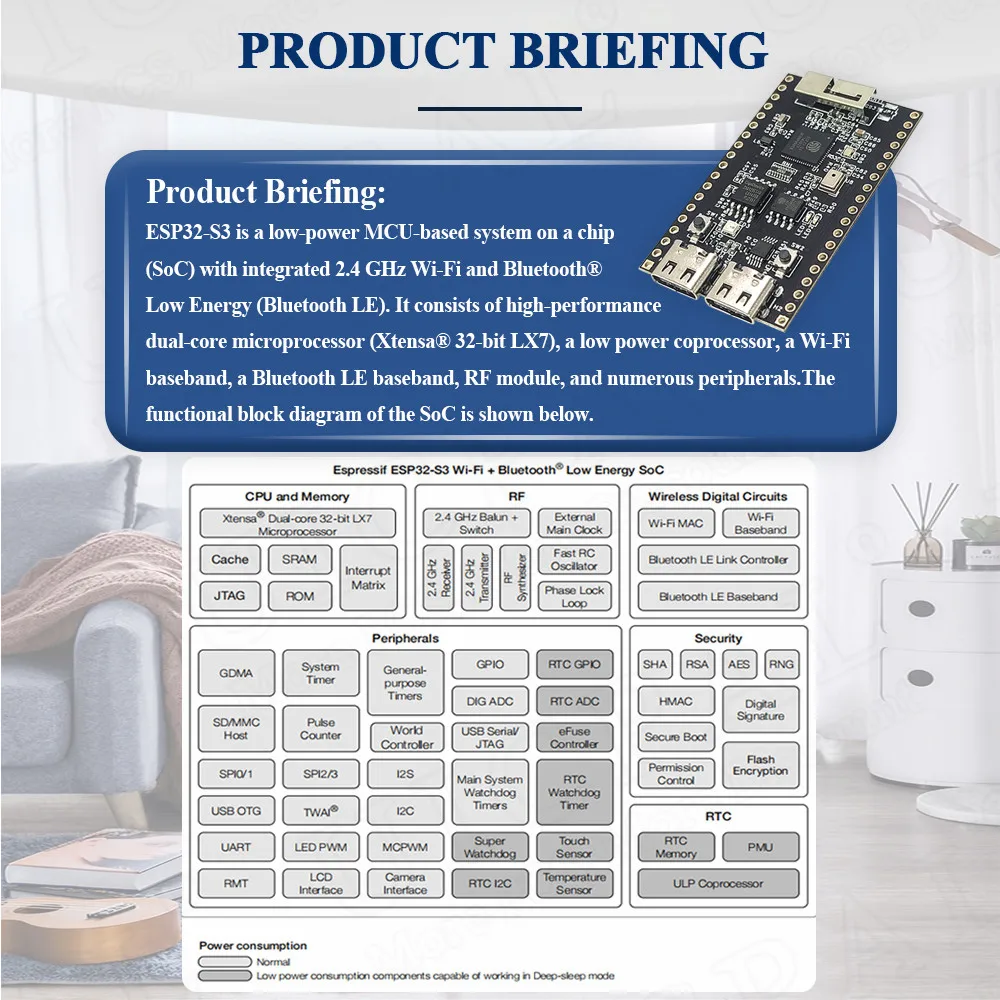 Imagem -03 - Development Board Wifi bt Módulo com Microfone Ov2640 Câmera Module Psram 8mb Flash 16mb Novo Esp32 s3 N16r8 Cam Esp32-s3