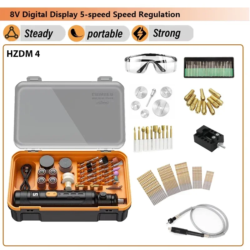 17000 rpm Mini Drill USB Cordless Rotary Tool Dremel Engraving Pen Drilling Machine Rechargeable Micro Rotary Tool Kit