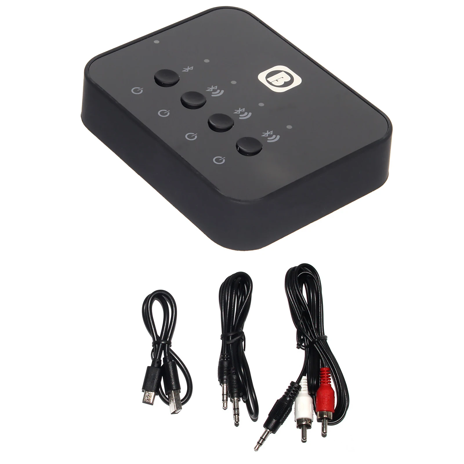 sem Fio Stereo Audio Sharing Switcher Adaptador Transmissor Alto-falante Fone de Ouvido Acessórios de tv Bluetooth 4.0 em 1