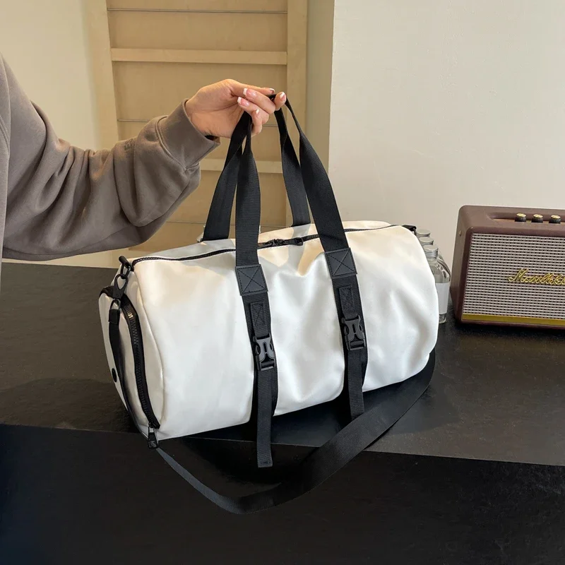 Bolsas de viaje informales con cremallera para mujer, bolsos Oxford de gran capacidad con múltiples bolsillos, ligeros, Unisex, 2024