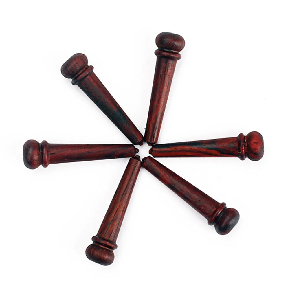 

6Pcs Acoustic Guitar Bridge Pins Natural Maple Wood Enhance Instrument Responsiveness Easy Install Replacement Parts
