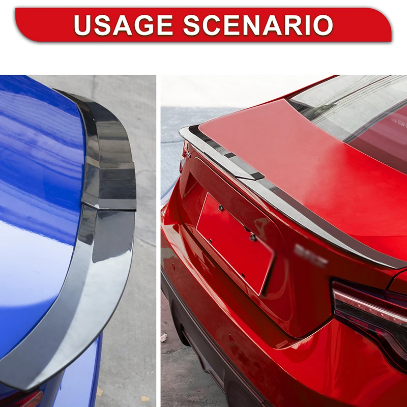 3Pcs Universal Adjustable Trunk Tail Rear Wing Spoiler For BMW For Tesla For Audi Toyota Honda KIA Hyundai Car Accessories