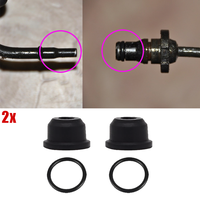 2Sets Car Black Clutch Slave Master Cylinder Pipe Seal Repair Rubber New For Peugeot 807 806 Expert 1007 206 406 607 Z8