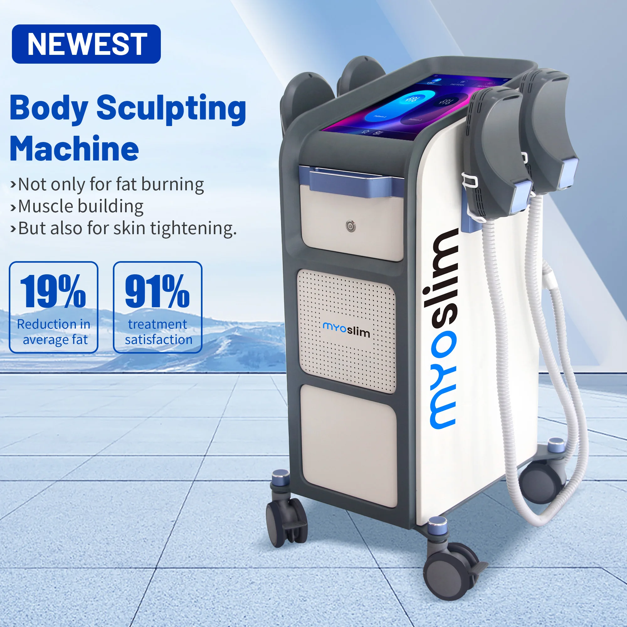 

TAIXL Neo Rf 6500W 15T EMS Electromagnetic Sculpt Muscle Slimming Machine Body Sculpting Machine Salon Weight Loss Engraving
