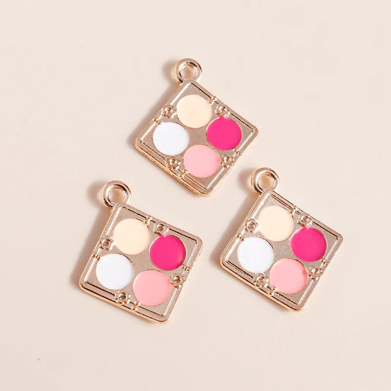 Leslie 10 Stück Mädchen süße Nagellack Lippen rote Lippenstifte Charms für Frauen Ohrringe Armband Halskette Schlüsselanhänger Schmuck Makiing DIY – Detail 20