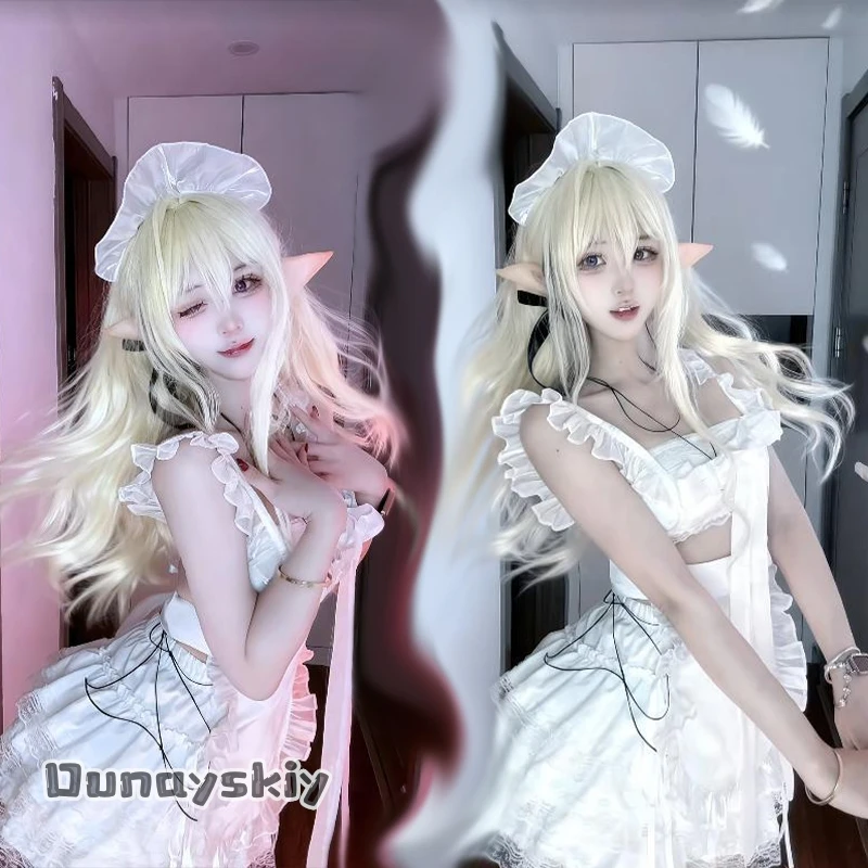 

Комплект нижнего белья Gouden Leeuw Blue Archive Maid Lingerie: полный набор, аниме-костюм, дышащая нейлоновая ткань, молодежный стиль Hemera@