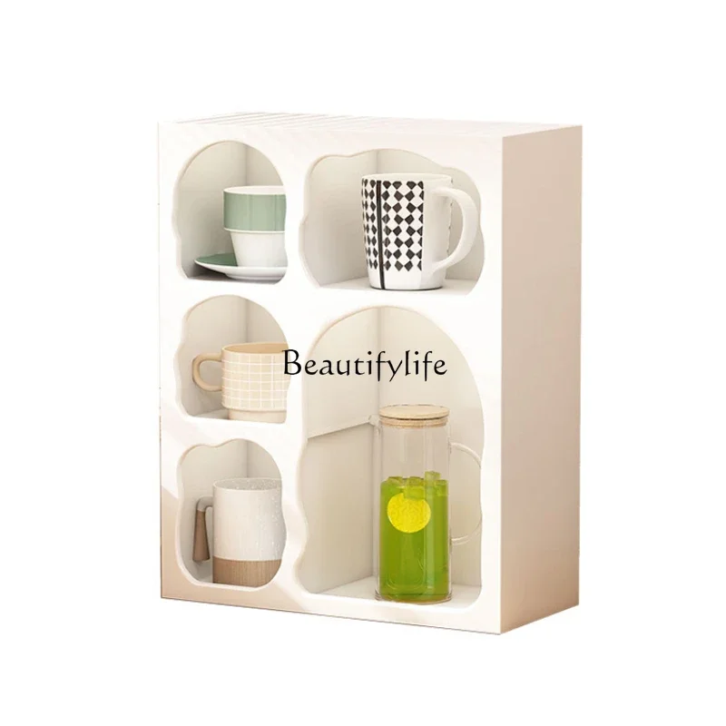 

FG44Nordic Cream Style Cup Draining Board Modern Desktop Display Cave Storage Cabinet