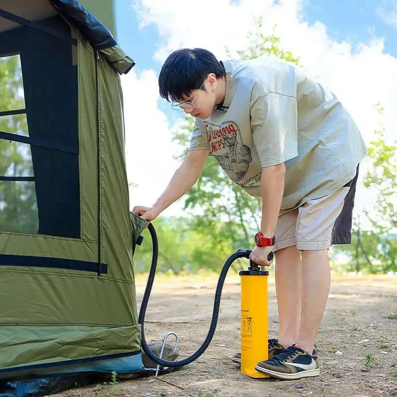 12,96 m2. ㎡   Acampamento Iatable Engrossado Oxford Pano Duas Quartos Uma Camada Tenda S ​ Ize: 360*360*220Cm