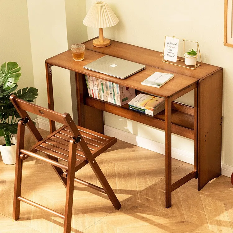 طاولة كمبيوتر مكتبية قابلة للطي ركن الدراسة مربع الحد الأدنى مكتب الألعاب شقة صغيرة Biurka Szkolne أثاث من الخيزران