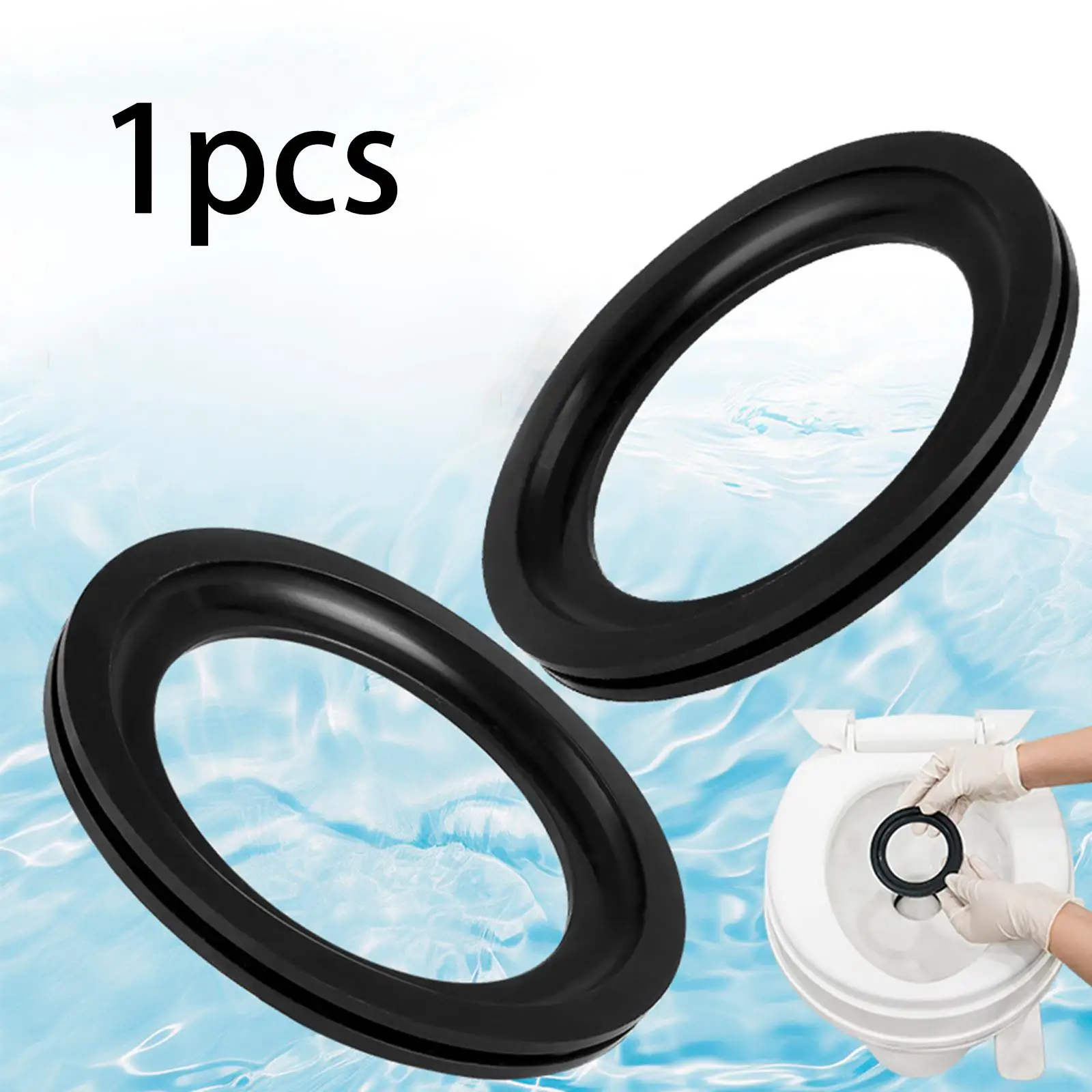 RV Toilet Seal Gasket Premium Material Leak Blocking for 300 310 320 Series Quick Install Spare