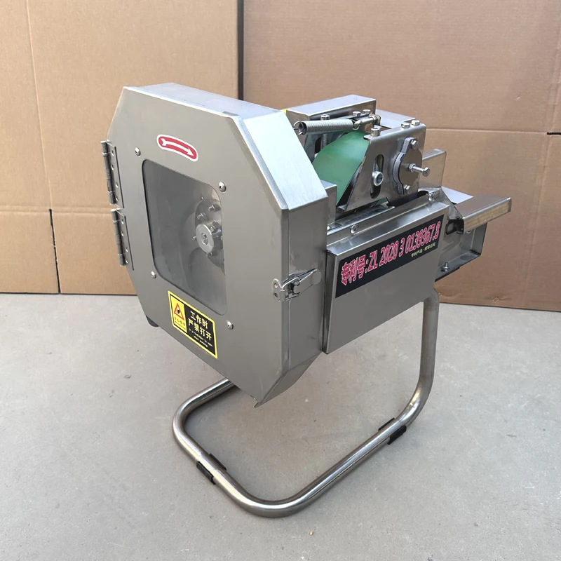 Fatiador comercial industrial de cenoura e batata, máquina de corte de frutas e vegetais, gengibre, cebolinha, aipo, picador