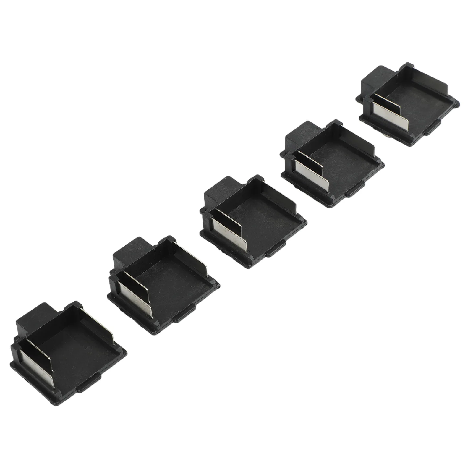 Battery Adapter 3Pin Terminal Block Battery Replacement Practical Design 5pcs Set ABS Material Battery Adapter For Lithium Tools