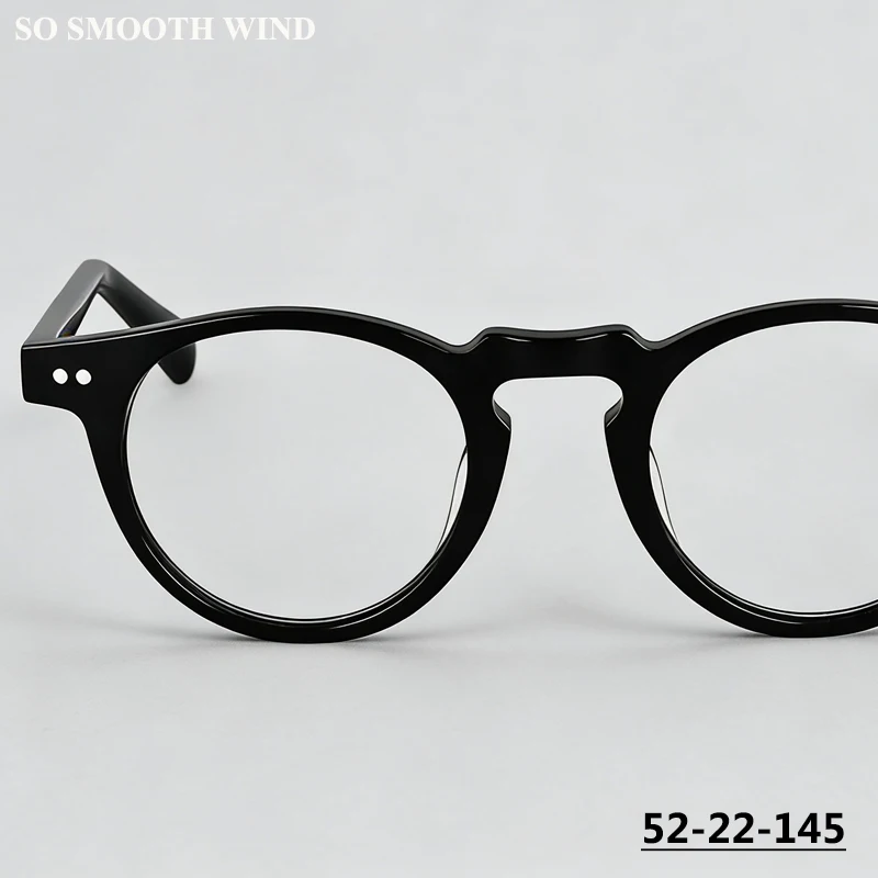 

Оправа для очков ручной работы в стиле ретро, круглая, из ацетата, для мужчин и женщин, модные очки, высококачественная оправа для очков OV5186