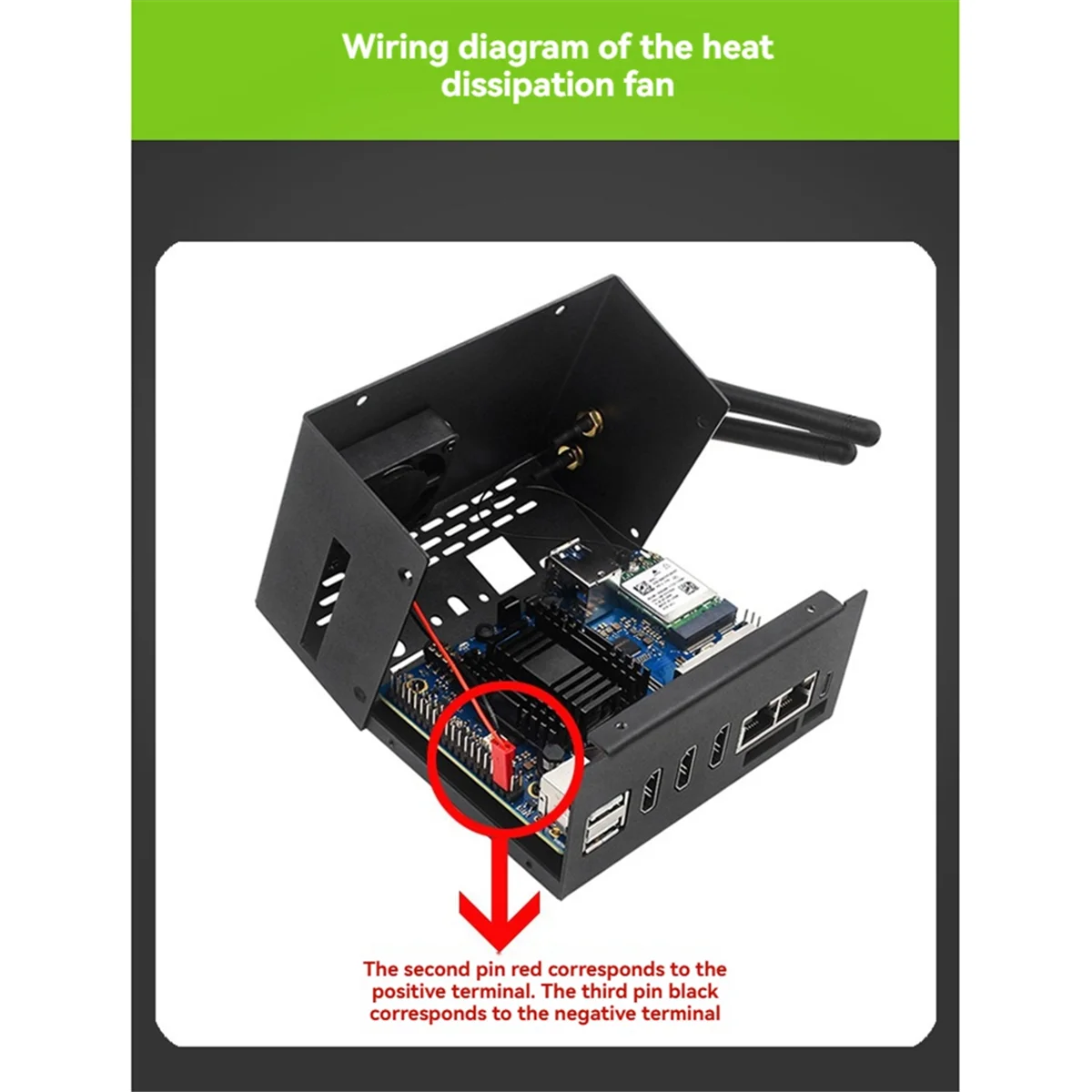 

NEW Aluminum Alloy Case for Orange Pi 5 Plus Metal Case with Cooling Fan Metal Shell for Orange Pi 5 Plus