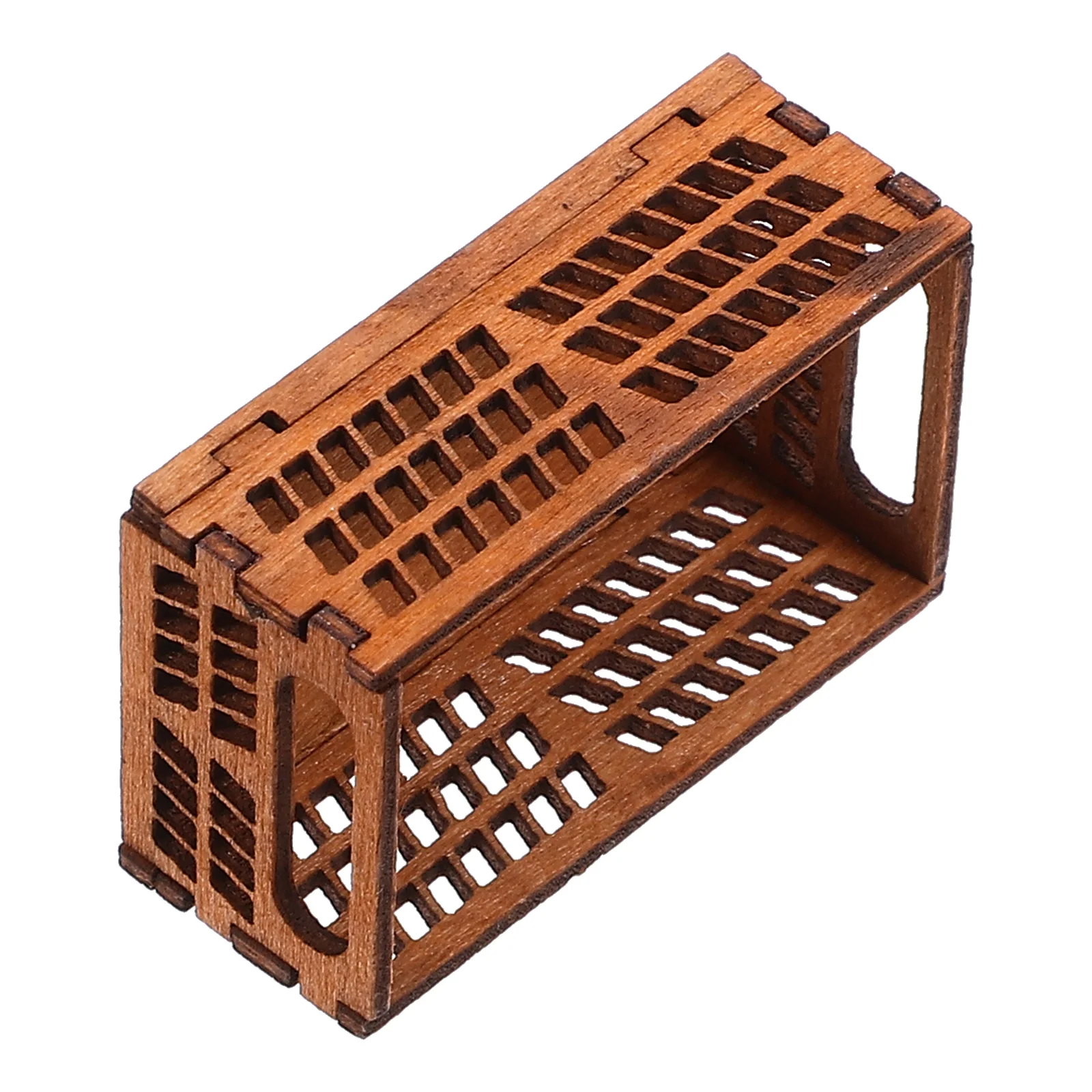 

Laundry Basket House Storage Box Mini Miniature Accessories Brown Small Crates