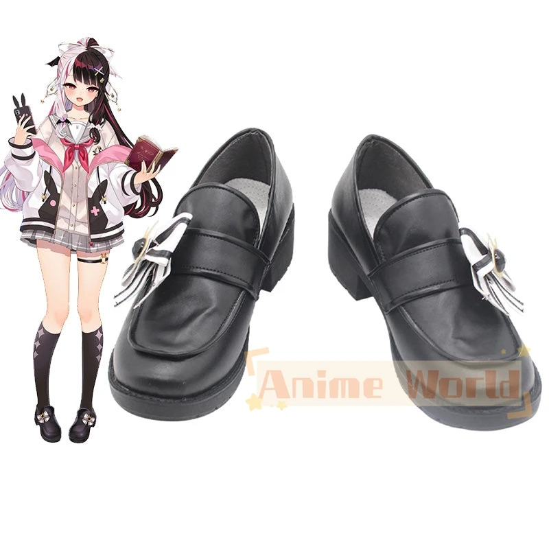 

Virtual YouTuber SMC-gumi Yorumi Rena School Uniform Cosplay Shoes Halloween Carnival Boots Custom Made