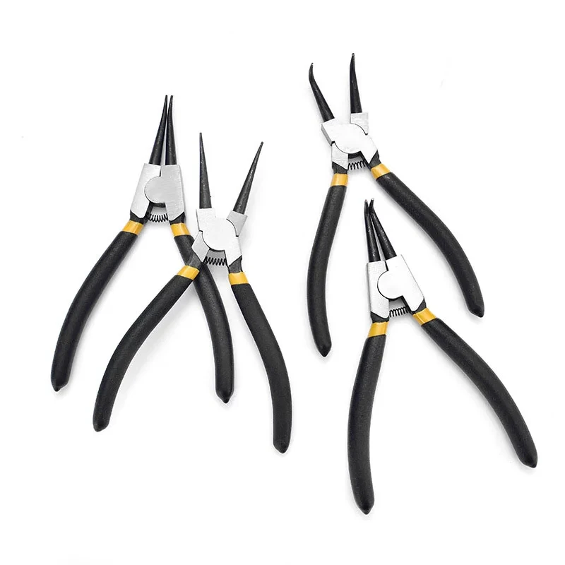 6/7 inch 4PCS/Set Circlip Pliers, Needle Nose Pliers, Retaining Ring Pliers for Removing Installing Puller Locking Rings Shafts image 3