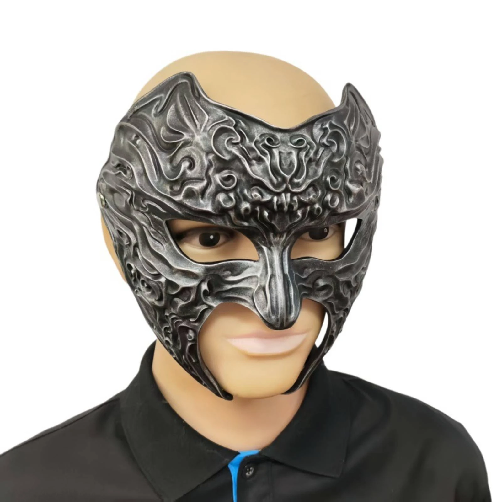 Dragon Masquerade Mask Embossed Half Face Dragon Mask Sculpted 3D for Cosplayers, Halloween, Cosplay