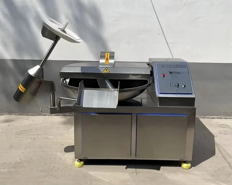 Automatic large and high speed sausage vegetable shredder vacuum meat bowl shredder