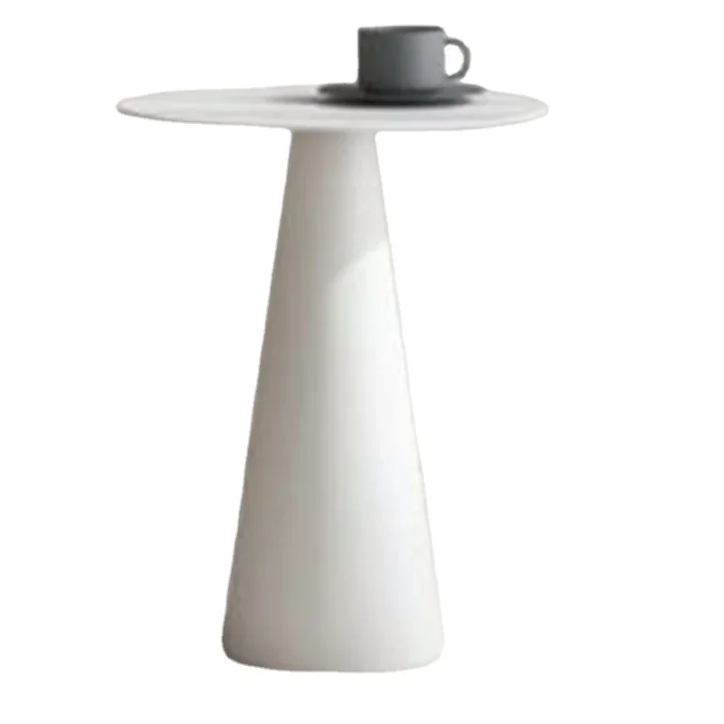 Nordic Coffee Table Living Room Black Metal Round Cheap Small Sofa Side Table Standing Aesthetic Home Furniture