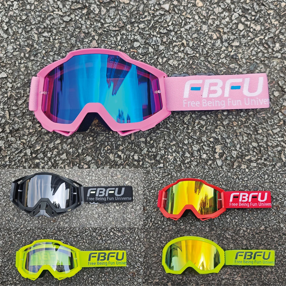 

Солнцезащитные очки FBFU, подарки на Рождество и Хэллоуин, 2025 г., роскошные очки для мужчин и женщин, антибликовые, ATV BMX, очки для бездорожья и велоспорта, эндуро