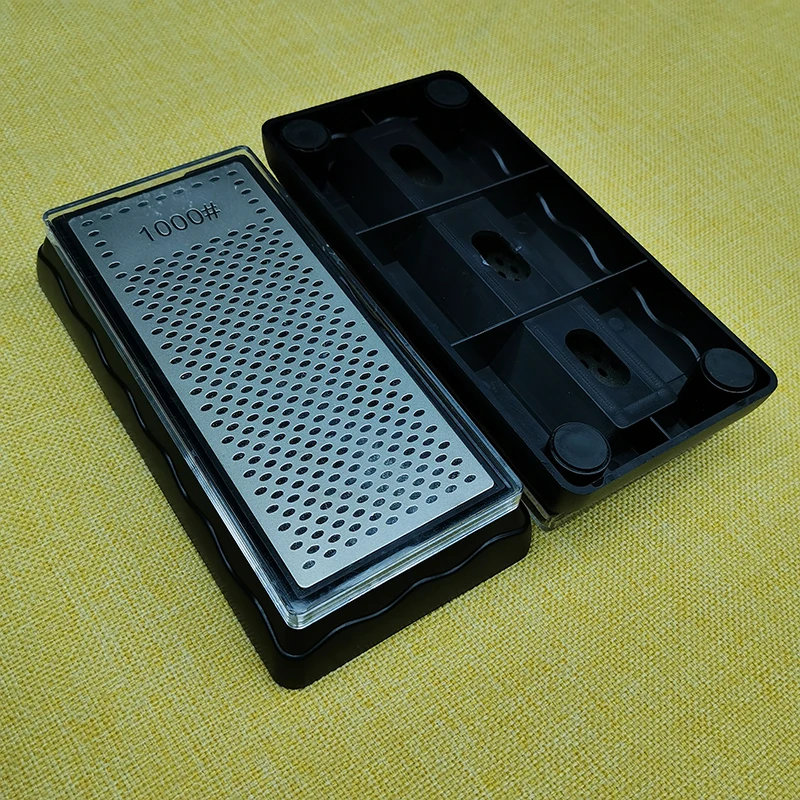 Двусторонняя основа, алмазный точильный камень, точильный камень, нож, кухонная зернистость, шлифовальный нож шеф-повара, точилка с зернистостью 400/600/1000/1200