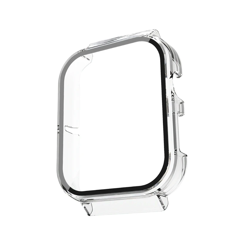 حافة الثابت حامي الشاشة الزجاج إطار قذيفة ل Mibro T1 ساعة ذكية واقية الوفير غطاء