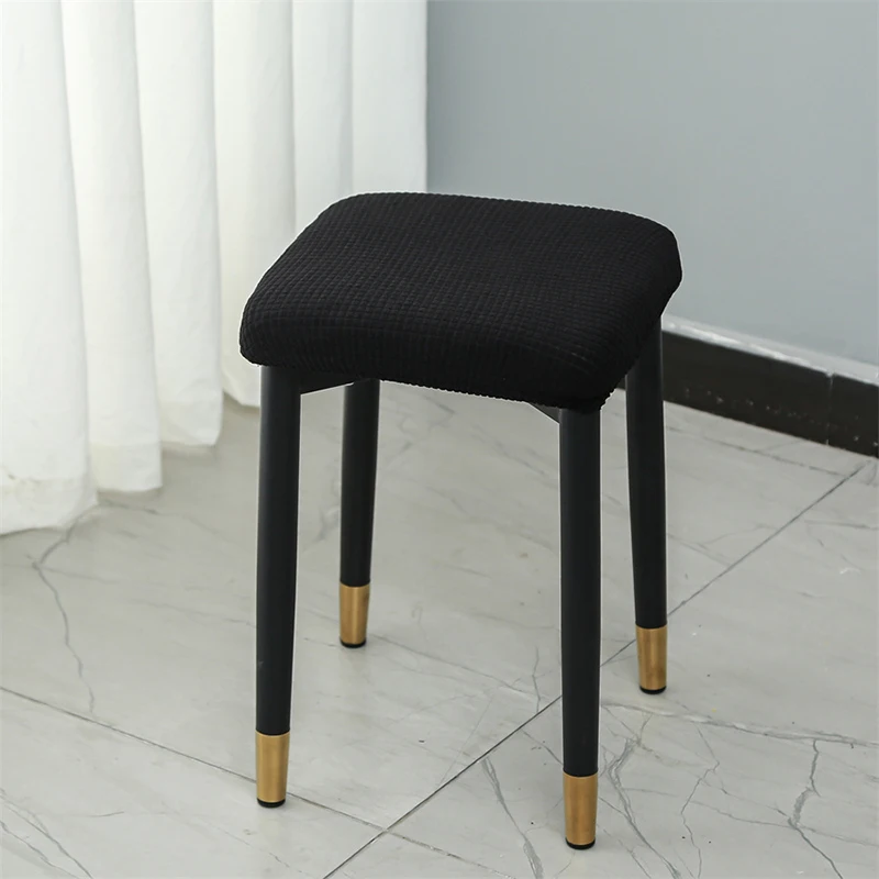 

Stretch Chair Covers Removable Square Stool Cover Home Washable Chair Seat Case Dining Chair Cushion Slipcover Chair Dust Cover